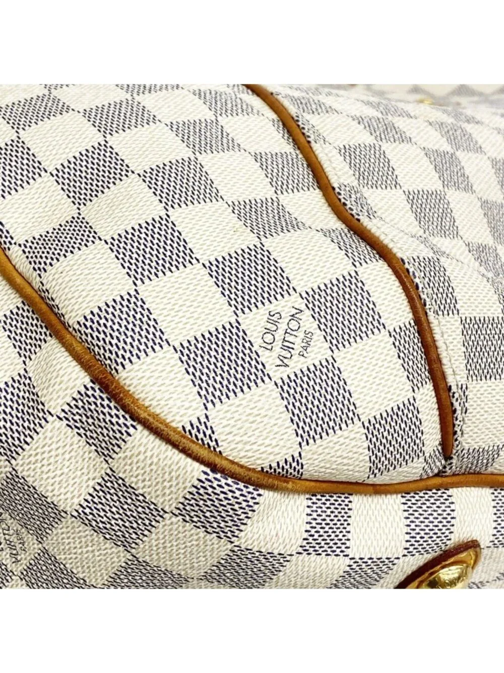 Louis Vuitton Shoulder Bag Damier Azur Galleria PM White